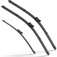 Windshield Wiper Blades Replacement for VW Volkswagen Atlas 2018 2019 2020 2021 2022 Original Factory Quality Front Rear Wipers Blade Set for My Car - 26