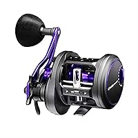 Cruiser Shadow Round Baitcasting Reel Full Metal Body Baitcaster Reels 17.64lbs Max Drag 8+1 Stainless Steel Ball Bearings Fishing Reels Baitcasting Corrosion Protection