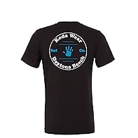 Surf Co. Men's Vintage Black Tee - 100% Airlume Combed and Ring-Spun Cotton Tees Surf T-Shirts for Men