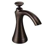 Moen S3946ORB Transitional Deck Mounted Kitchen Soap Dispenser with Above the Sink Refillable Bottle, Oil Rubbed Bronze