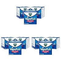 VapoRub, Chest Rub Ointment, Relief from Cough, Cold, Aches, & Pains with Original Medicated Vapors, Topical Cough Suppressant, 1.76 Ounce (Pack of 9)