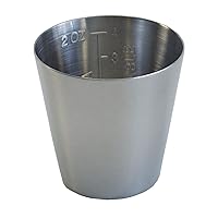 Graham-Field 3241 Grafco Graduated Medicine Cup for Hospital and Homecare Use, Stainless Steel, 2 Oz Capacity, 2