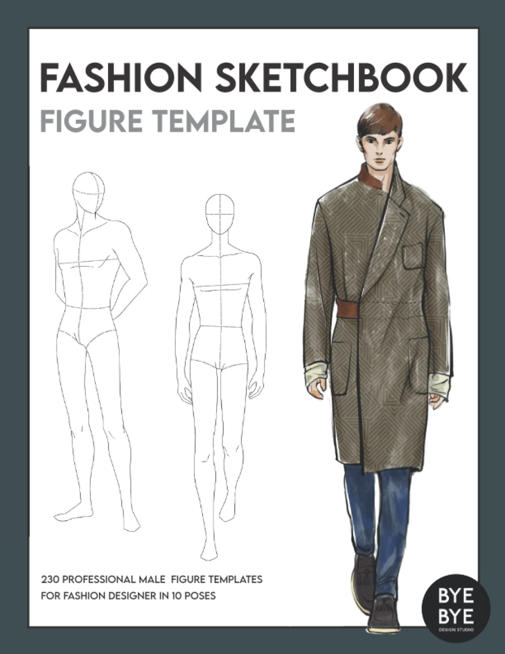 Men jogging sweat pants. flat fashion sketch template. technical fashion  illustration. front drawcord. elastic hem. | CanStock