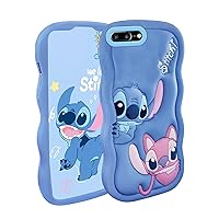 Cases Fit for iPhone 8 Plus/7 Plus/6S Plus/6 Plus Case, Cute 3D Cartoon Soft Silicone Cool Animal Shockproof Anti-Bump Protector Kids Gifts Cover Housing for iPhone 8 Plus/7 Plus/6S Plus