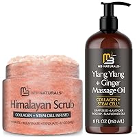 M3 Naturals Himalayan Body Scrub + Ylang-Ylang & Ginger Massage Oil