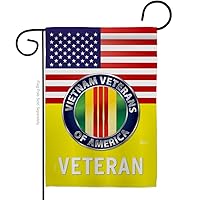 US Vietnam War Garden Flag - Armed Forces Military Service All Branches Support Honor United State American Veteran Official - House Banner Small Yard Gift Double-Sided Made in USA 13 X 18.5