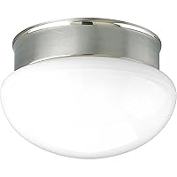 Progress Lighting P3410-09 Fitter Close-to-Ceiling, 9-1/2-Inch Diameter x 5-1/4-Inch Height, Brushed Nickel