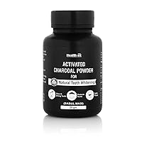 HealthVit Activated Charcoal Powder for Natural Teeth Whitening - 20gm