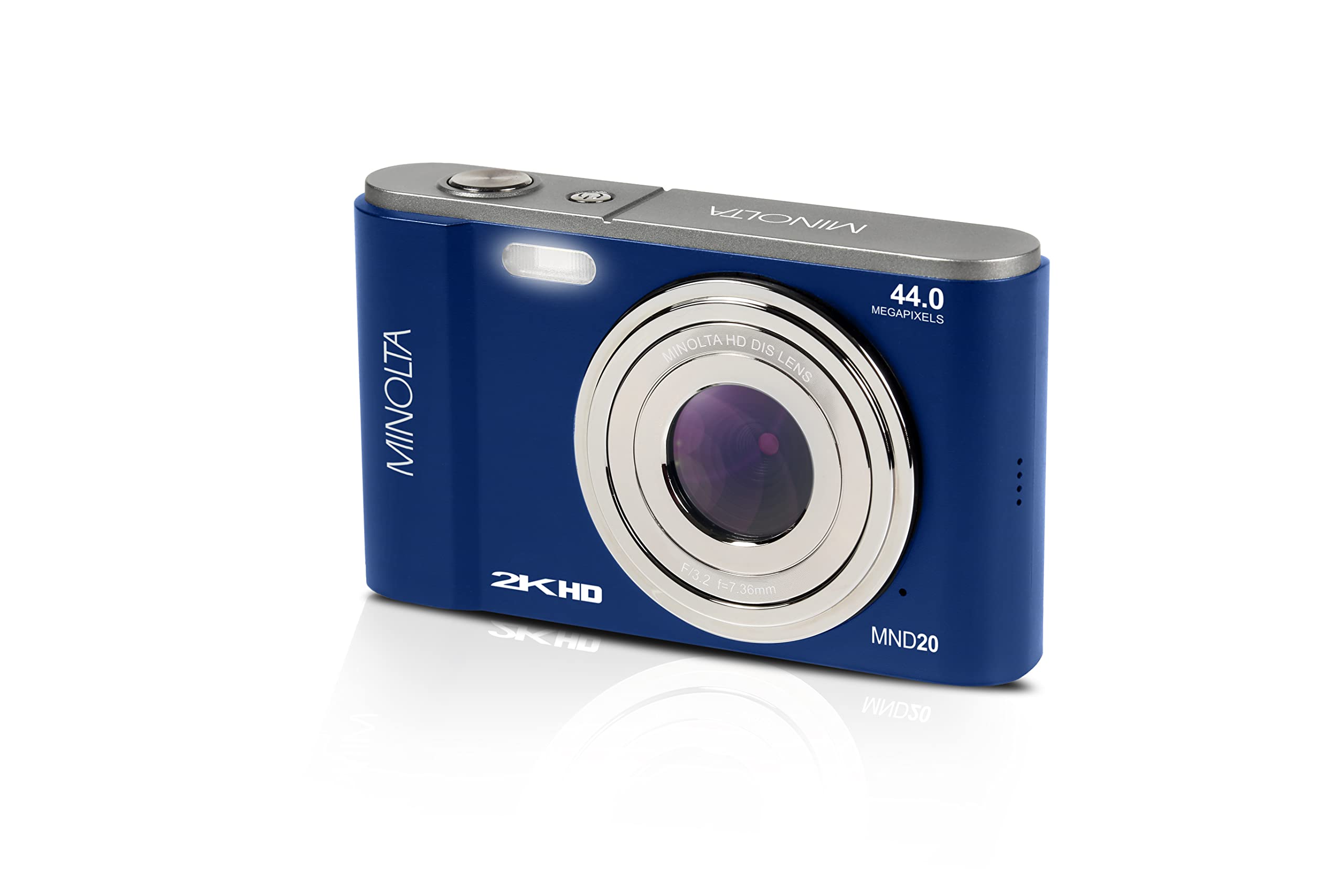 Minolta MND20 44 MP / 2.7K Ultra HD Digital Camera (Blue)