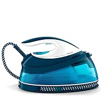 Philips PerfectCare Compact Steam Generator Iron, 1.5L Water Tank, Energy Saving, ECO Mode, No Burns with OptimalTEMP Technology, SteamGlide Soleplate (GC7840/26)
