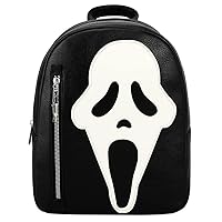 Bioworld Glow in the Dark Scream Ghost Face Horror Movie Character Black Mini Backpack