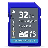 ProMaster SDHC 32GB Performance 2.0, Memory Card, (Model 2138)