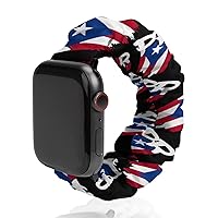 Puerto Rico Flag PR Puerto Rican Boricua Watch Band Compitable with Apple Watch Elastic Strap Sport Wristbands for Women Men