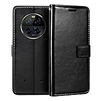 for Ulefone Armor 23 Ultra Case, Premium PU Leather Magnetic Flip Case Cover with Card Holder and Kickstand for Ulefone Armor 23 Ultra (6.78”) Black