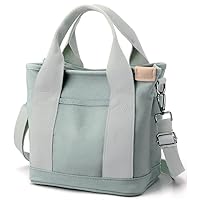 Small Tote Bag with Zipper Tote Bag for Women Canvas Crossbody Bag Shoulder Bag Satchel Hobo Bag Messenger Bag 2024