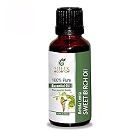 Sweet Birch Oil (Betula Lenta) Essential Oil 100% Pure Natural Undiluted Uncut Therapeutic Grade Oil 33.81 Fl.OZ