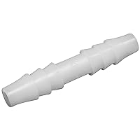 SP Bel-Art Straight Tubing Connectors for ¼ in. Tubing; Polypropylene (Pack of 12) (H19508-0000)