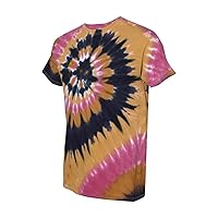 Mens Multi-Color Spiral Short Sleeve T-Shirt (200MS)