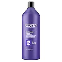 Blondage Color Depositing Purple Shampoo | Neutralizes Brassy Tones In Blonde Hair | With Salicylic Acid | Cool and Ash Blonde Toning Shampoo | For Blonde, Bleached or Highlighted Hair