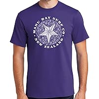 Manu Bay Surf Company Starfish Surfer Tee Shirt - Regular, Big and Tall Sizes