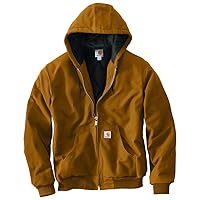 Carhartt Men's J140 Loose Fit Firm Duck Insulated Flannel-Lined Active Jac