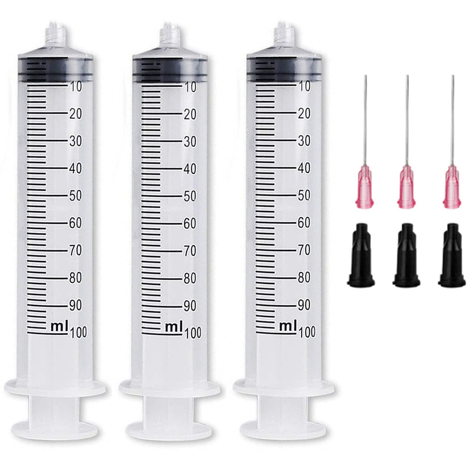 Mua 3 Pack 100ml Syringes Luer Lock Large Plastic Syringe For Scientific Labs And Liquid 