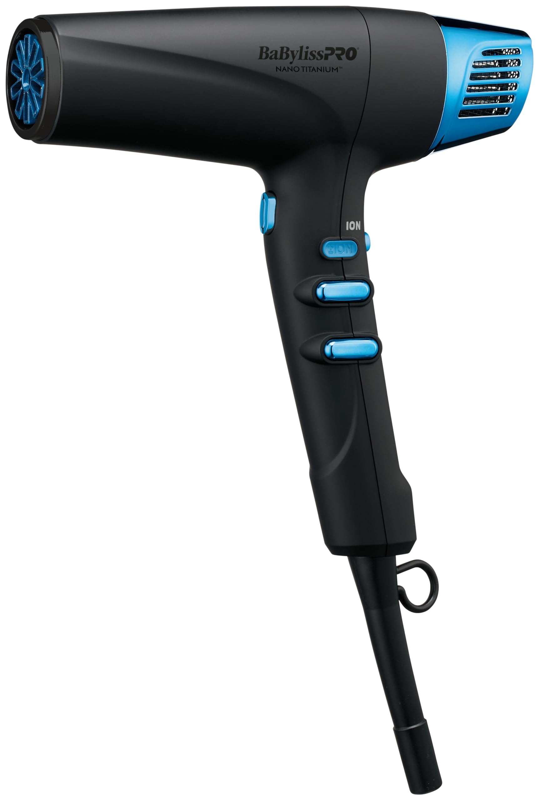 BaBylissPRO Nano Titanium Hair Dryer, Professional 2000-Watt Blow Dryer, Ionic Technology Dries Hair Faster With Less Frizz