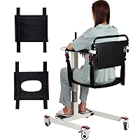 Patient Lift Transfer Chair, Patient Lift Wheelchair for Home and Car Portable Patient Lift Chair Wheelchair Lift for Home, Disabled and Elderly Nursing, Height/Width Adjust