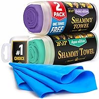 Premium 2pk +1 Free Shammy Cloth for Car Drying - (26
