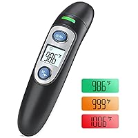 Non-Contact Forehead Thermometer, Digital Thermometer for Adults and Kids, Fast & Accurate with Fever Alarm Memory Function