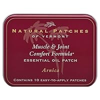 Natural Patches Of Vermont Arnica Muscle & Joint Comfort Essential Oil Body Patch, 10-Count Tin