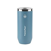 ThermoFlask Premium Quality 2-in-1 Vacuum Insulated Can Cooler Cup, Slim Size, 12 Ounce, Dusty Blue