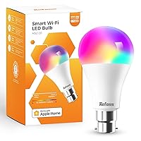 Smart Bulb Alexa Light Bulb B22 Works with Apple HomeKit, Alexa, Google Home, Siri with Colour Changing Light, Dimmable Warm White WiFi Bulb 9W (60W Equivalent) 810LM 1 Pack