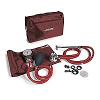 Graham-Field 100-040BUR Lumiscope Professional Blood Pressure Kit, Stethoscope, Manual BP Cuff, Sphygmomanometer, Burgundy