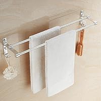 Towel Racks，Bathroom Shelves,Double Bar Holder for Towel Rails,2 Bars.Towel Rack for Bathroom Kitchen/300Mm