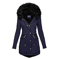 Oversized Faux Fur Hooded Coats Winter Fashion Coats Womens Warm Hooded Jacket Thick Padded Loose Fleece Outerwear