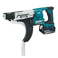 Makita DFR550RTJ Cordless Magazine Screwdriver, 25-55 mm, 18 V/5.0 Ah, 2 Batteries and Charger in Makpac, Pack of 1, DFR550RTJ