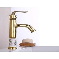 Faucets,Bathroom Chrome Tap Basin Faucet,Bathtub Faucet,Crane Faucet Kitchen Sink Tap Brass Tap Basin Mixer Water Faucet Washinghine Faucet/Golden