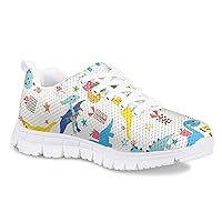 Kids Athletic Tennis Sneakers for Boy Girl Breathable Running Shoe Walking Shoes