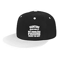 Fishing Solves Most of My Problems Hunting Solves The Rest Hat Adjustable Funny Flat Bill Baseball Cap Men Women