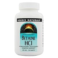 Source Naturals - Betaine Hcl, 90 tablets
