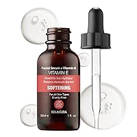 NATURAL VITAMIN E Facial Serum for Hydrating Softening Dry Face Skin Everyday Use Vegan Pairs Well with Vitamin C Face Serum & Hylunaric Acid Moisturizer 30ml PURIFECT MADE IN USA