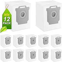 KGC 12 Pack Vacuum Bags Compatible with iRobot Roomba Vacuum Bags i & s & j Series, Replacement for iRobot Roomba i1+ i3+(3550) i4+ i6+ j6+ i7+ i7Plus j7+(7550) i8+ s9+ Vacuum Bags