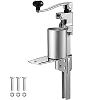 VEVOR Manual Can Opener, Commercial Table Opener for Large Cans, Heavy Duty Can Opener with Base, Adjustable Height Industrial Jar Opener For Cans Up to 11.8