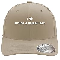 I Heart Love Trying A Hookah Bar - Soft Flexfit Baseball Hat Cap