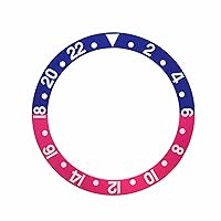 Ewatchparts BEZEL INSERT COMPATIBLE WITH ROLEX GMT FAT LADY MODEL1670 1675 16750 16753 16758 PINK/BLUE