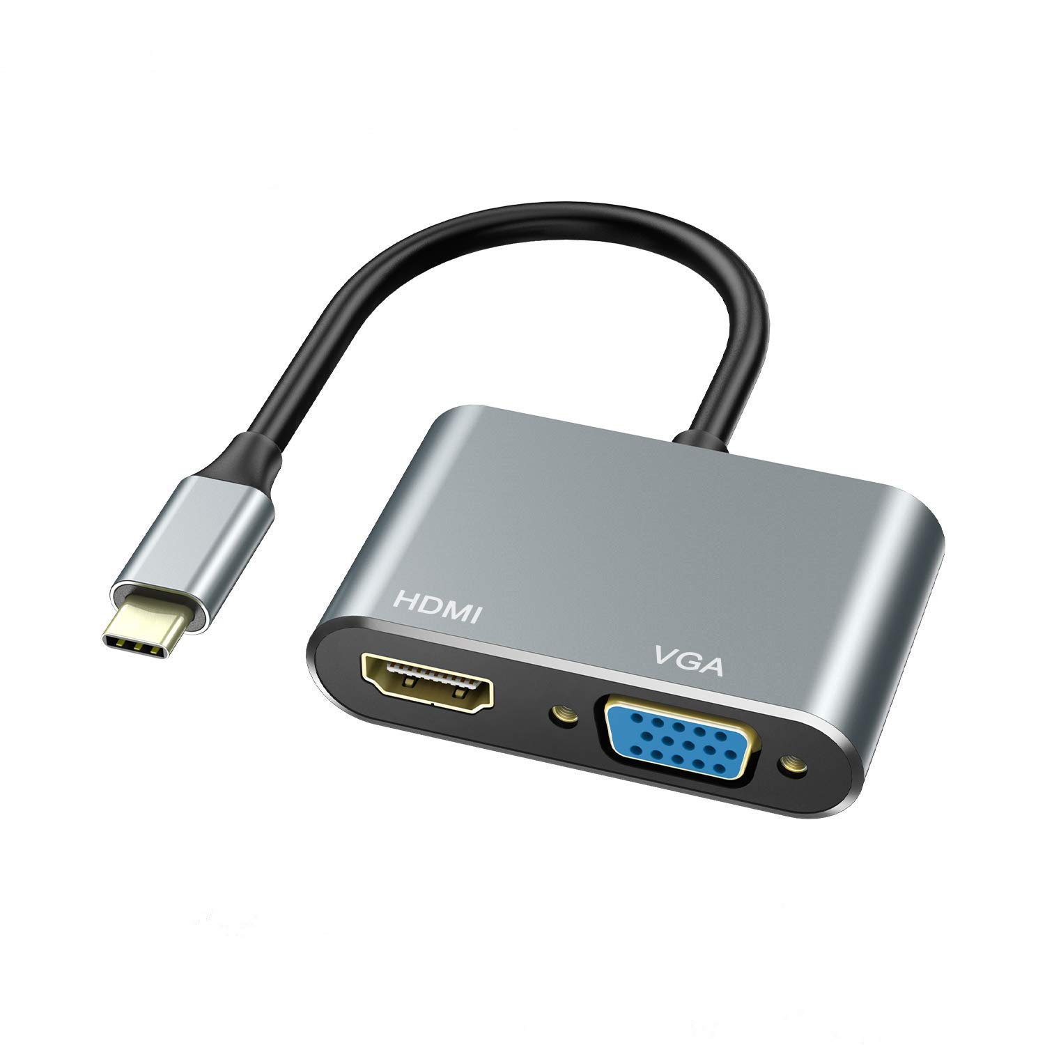 Mua USB C to HDMI VGA Adapter with 4K HDMI, 1080P VGA, ABLEWE USB C Adapter  2-in-1 Hub Thunderbolt 3 to HDMI VGA for MacBook/MacBook Pro/Air,Chromebook  Pixel,LenovoYoga,Dell XPS 13,Samsung Galaxy and More