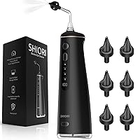 Ear Cleaner Ear Wax Removal Kit Ear Cleaning Irrigation Kit with 9 Cleaning Modes Safe &Effective for Earwax Buildup Rechargeable Ear Flushing System Tool with Basin and 6 Tips by SHIORI (Black)