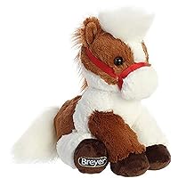 Breyer Aurora® Exquisite Pinto Horse Stuffed Animal - Realistic Detailing - Imaginative Play - Brown 11 Inches