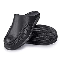 Men's Scuff Driving Loafer Shoes Causal Work Mule Clogs Outdoor Walking Slippers